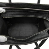 Nano Leather Luggage Tote Black - Lab Luxury Resale