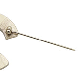 CC Gold Plated Faux Pearl and Rhinestones Brooch Gold - Lab Luxury Resale