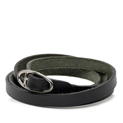 Box Calf Triple Tour Wrap Bracelet Black - Lab Luxury Resale
