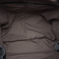 Intrecciato Trimmed Leather Drawstring Backpack Black - Lab Luxury Resale