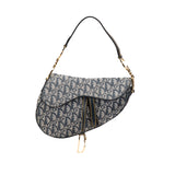 Diorissimo Canvas Saddle Bag Blue - Lab Luxury Resale