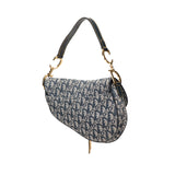 Diorissimo Canvas Saddle Bag Blue - Lab Luxury Resale