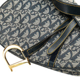Diorissimo Canvas Saddle Bag Blue - Lab Luxury Resale