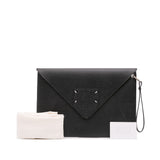 Leather MM11 Envelope Clutch Black - Lab Luxury Resale