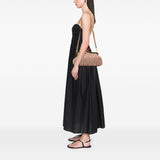 Matelasse Nappa Kiss Lock Clutch on Strap Brown - Lab Luxury Resale