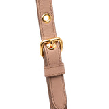 Matelasse Nappa Kiss Lock Clutch on Strap Brown - Lab Luxury Resale