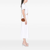 Small Calfskin Cuir Triomphe Oval Crossbody Brown - Lab Luxury Resale