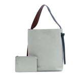 Small Shiny Smooth Calfskin Twisted Cabas Tote Red - Lab Luxury Resale