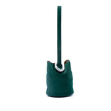 Small Pony Hair Drop Bucket Bag Green - Lab Luxury Resale