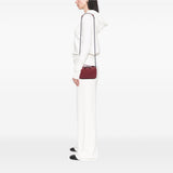 Nappa Intrecciato Double Zip Shoulder Bag Red - Lab Luxury Resale