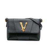 Vitello Barocco Virtus Flap Black - Lab Luxury Resale