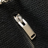 Baby Embroidered Wool Emmanuelle Bucket Bag Black - Lab Luxury Resale