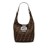Fendi Zucca Canvas Shoulder Bag