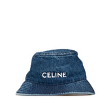 Denim Logo Bucket Hat Blue - Lab Luxury Resale