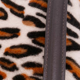 Leopard Print Calf Hair Baguette Satchel Brown - Lab Luxury Resale