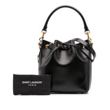 Medium Leather Emmanuelle Bucket Bag Black - Lab Luxury Resale