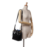 Saint Laurent Medium Leather Emmanuelle Bucket Bag Black