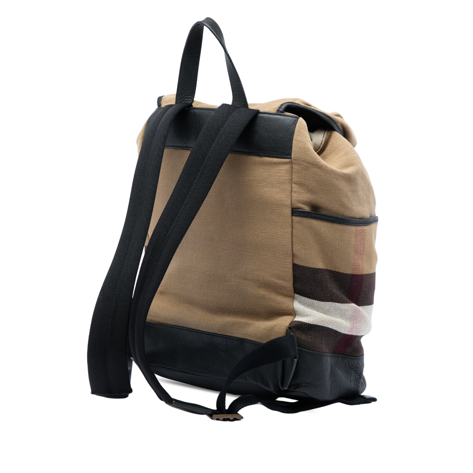 Mega Check Canvas Drifton Backpack Black - Lab Luxury Resale