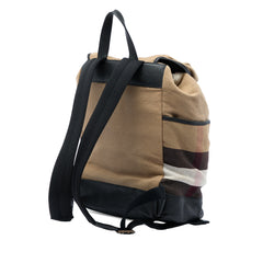Mega Check Canvas Drifton Backpack Black - Lab Luxury Resale