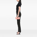 Goatskin Madras Crystal Studded Clutch Pink - Lab Luxury Resale