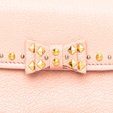 Goatskin Madras Crystal Studded Clutch Pink - Lab Luxury Resale