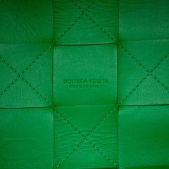 Small Nappa Maxi Intrecciato Cassette Bucket Bag Green - Lab Luxury Resale