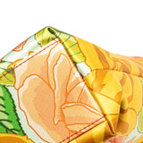 Medium Silk Floral Print Sac Charniere Bag Yellow - Lab Luxury Resale