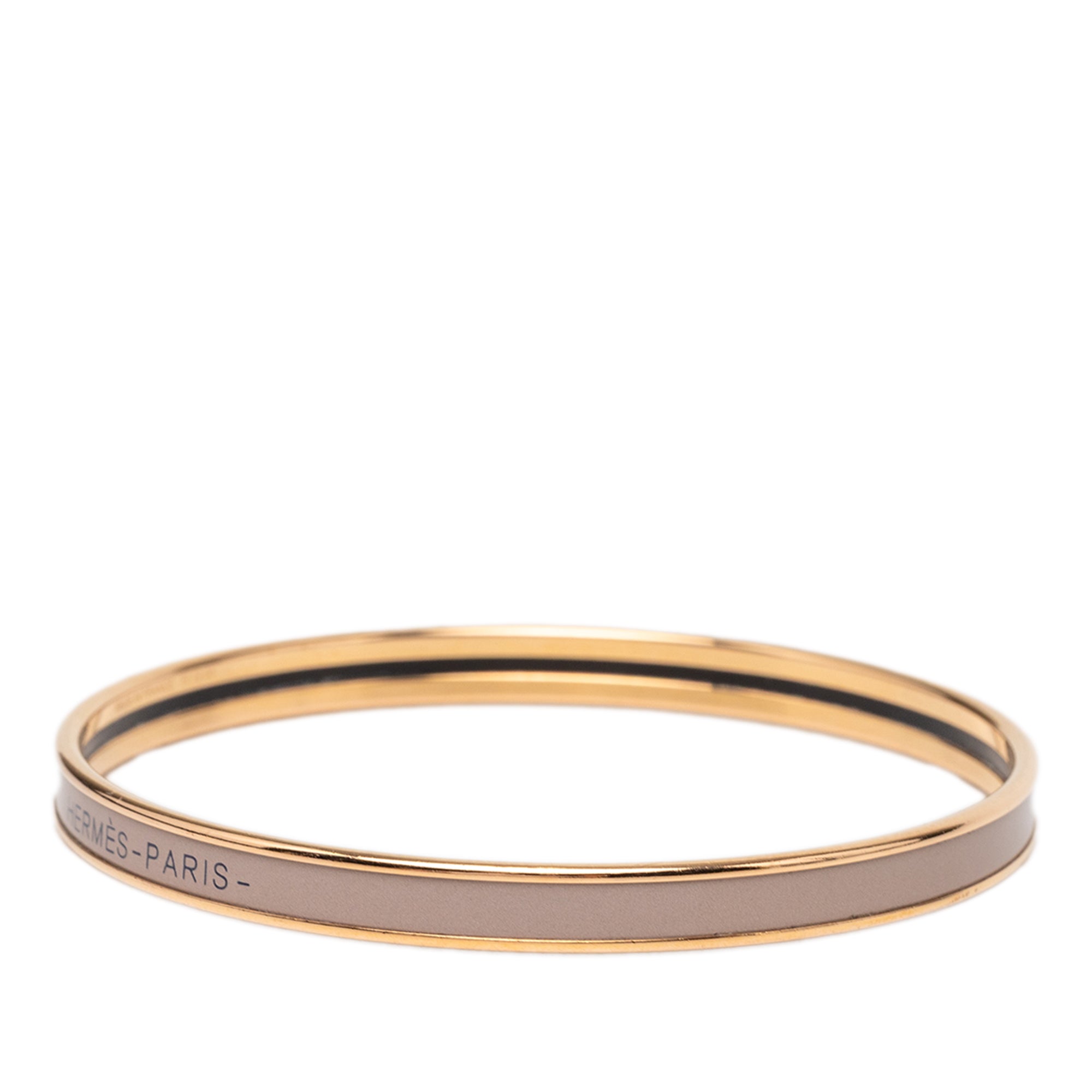 Extra Narrow Enamel Uni Bangle 62 Brown - Lab Luxury Resale