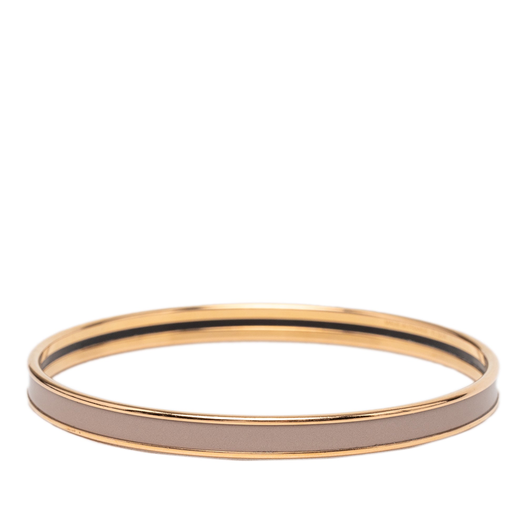Extra Narrow Enamel Uni Bangle 62 Brown - Lab Luxury Resale