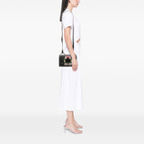 Goatskin Madras Soft Calf Crystal Embellished Crossbody Black - Lab Luxury Resale