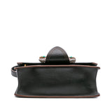 Goatskin Madras Soft Calf Crystal Embellished Crossbody Black - Lab Luxury Resale