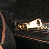 Goatskin Madras Soft Calf Crystal Embellished Crossbody Black - Lab Luxury Resale