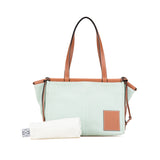 Small Canvas Cushion Tote Blue - Lab Luxury Resale