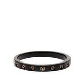 Pre-Owned Chanel Resin CC Screw Bangle Black