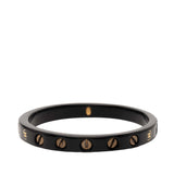 Resin CC Screw Bangle Black - Lab Luxury Resale