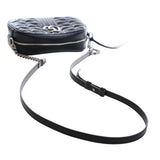 Small GG Marmont Matelasse Leather Aria Crossbody Black - Lab Luxury Resale