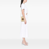 Paulas Ibiza Raffia Anagram Square Pocket Bucket Bag Beige - Lab Luxury Resale