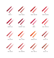Hermès Trait d’Hermès Colour Lip Pencil in various shades, new in box, showing the sleek packaging and vibrant colors.