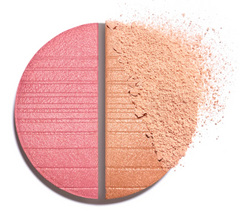 Chanel Les Beiges Healthy Golden Glow Powder in Eclat Du Soir, a luxurious beauty highlighter with a radiant finish.