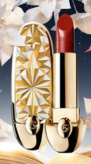Guerlain Rouge G lipstick with multiple shades and caps, new in box, showcasing luxurious beauty product packaging.