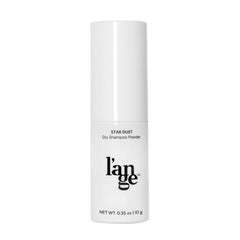 L'ange Stardust Dry Shampoo Powder in 10g container, with starry design and product label visible, for fresh hair refreshment.