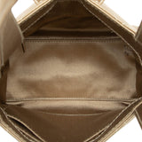 CC Quilted Satin Handbag Gold - Lab Luxury Resale
