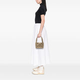 CC Quilted Satin Handbag Gold - Lab Luxury Resale