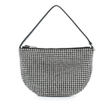 Mesh Crystal Wanglock Fortune Cookie Handbag Silver - Lab Luxury Resale