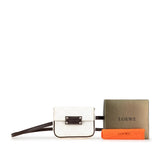 LOEWE Anagram Canvas Belt Bag White