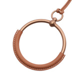 Swift and Stainless Steel Loop Grand Pendant Necklace Brown - Lab Luxury Resale