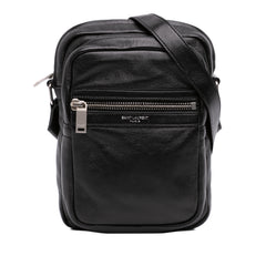 Leather Sid Messenger Bag Black - Lab Luxury Resale