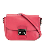 Leather Sound Lock Crossbody Pink - Lab Luxury Resale