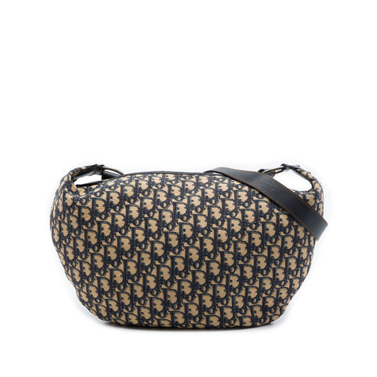 Oblique Canvas Crossbody Blue - Lab Luxury Resale