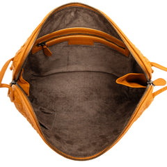 Large Nappa Intrecciato Nodini Crossbody Orange - Lab Luxury Resale